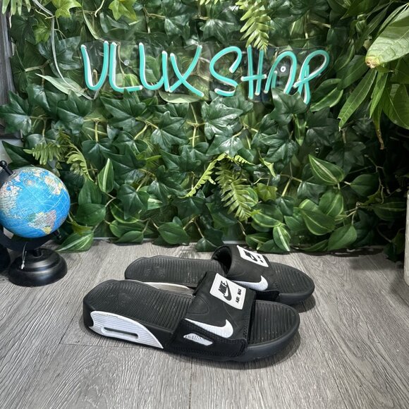 Nike Air Max 90 Womens Slides Sandals CT5241-002 Black/White Size 7 - Picture 1 of 10